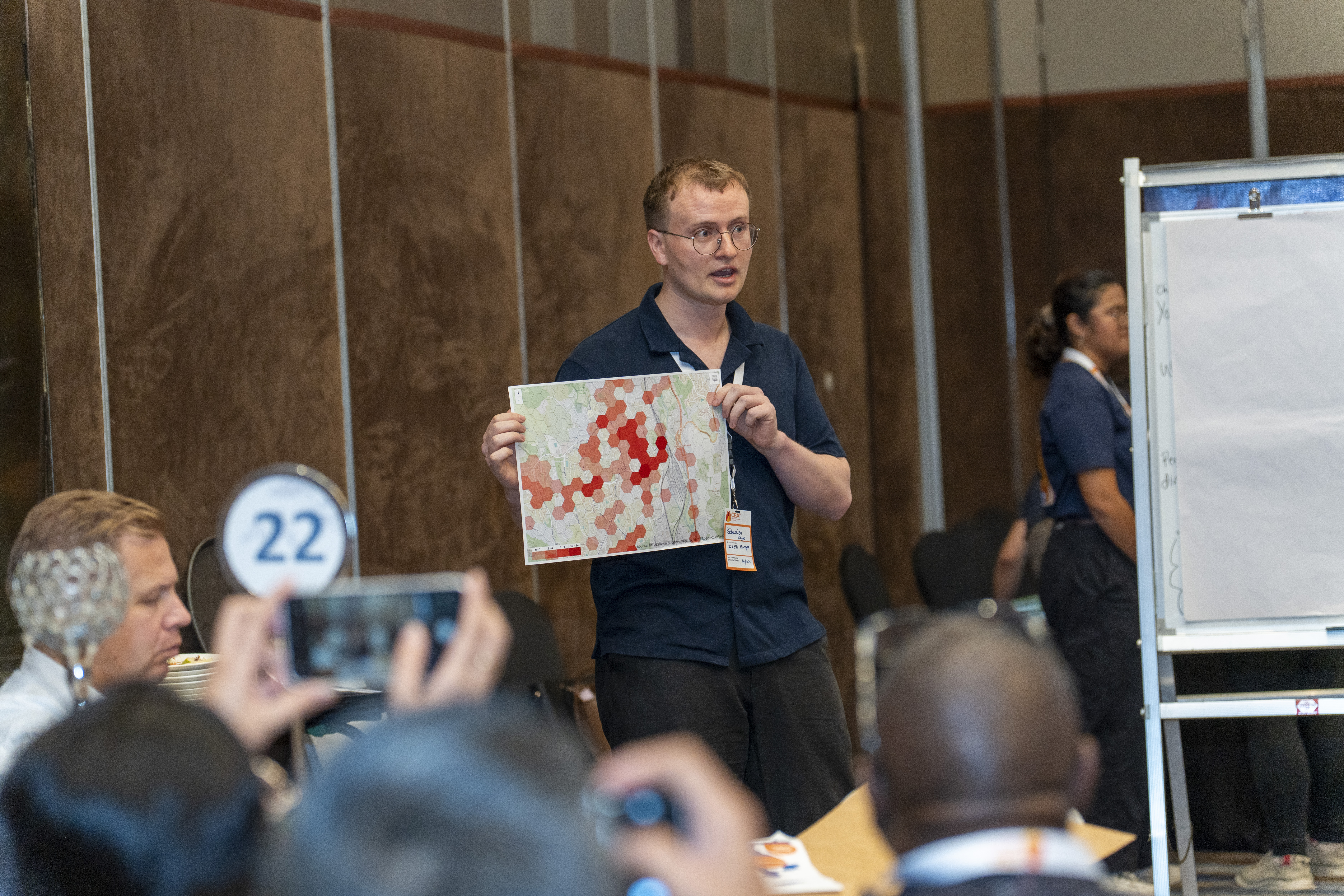 Presenting climate feeling map at CBA20 conference