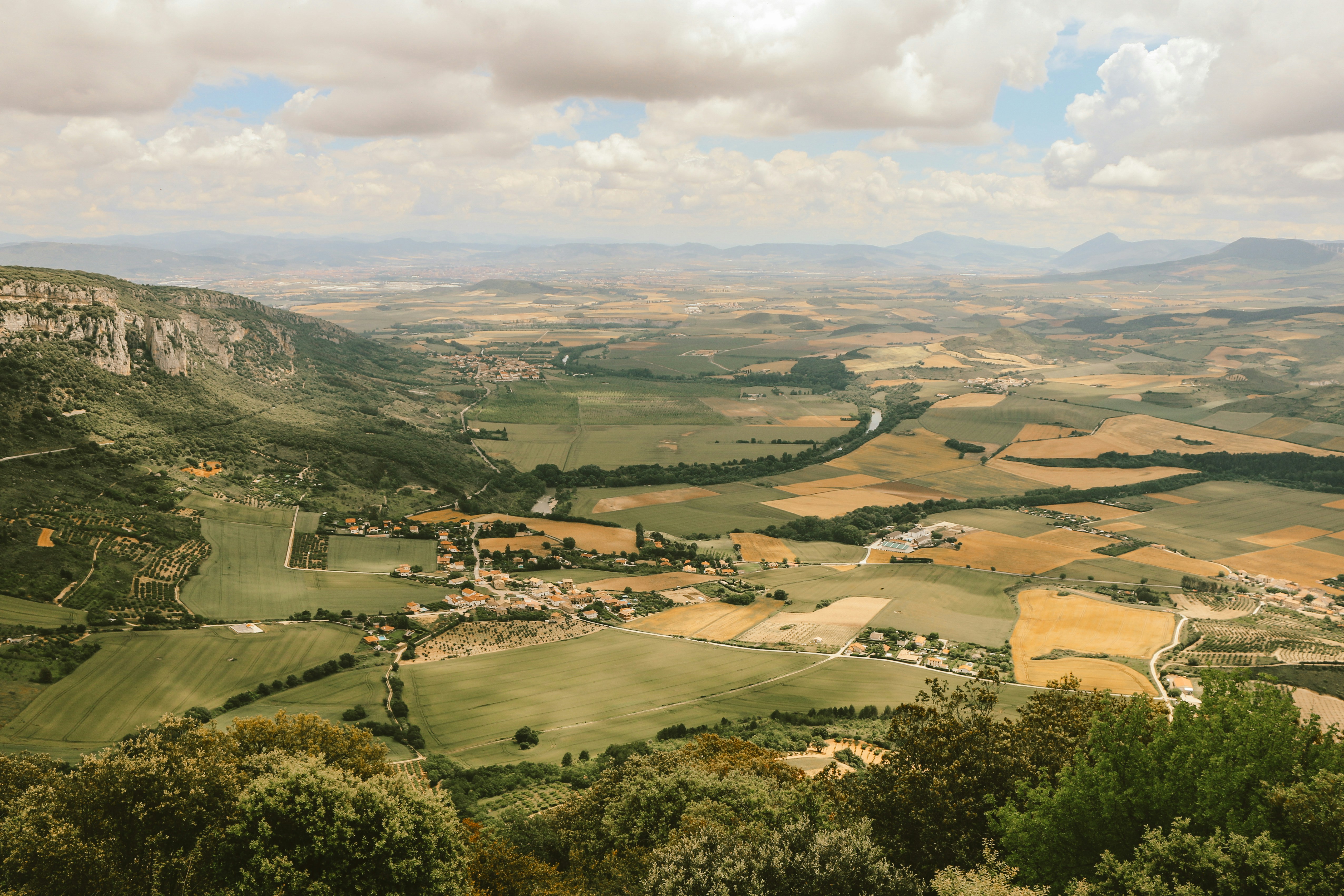 aerial photo of Pamplona